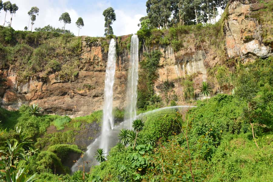 1 Day Sipi Falls Hike and Community Coffee Tour - The 100-meter waterfall gets the attention