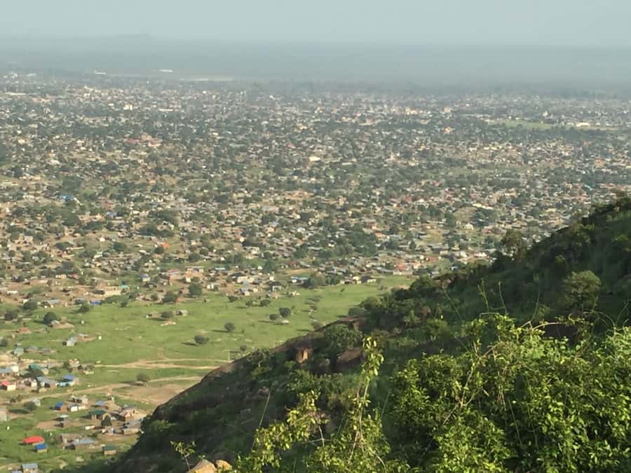 Jebel Kujur & Heroes: Half Day Tour - The view over Juba from the summit