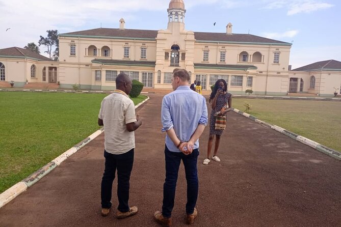 Kampala boda boda tours [motorbike tours]. - Rubaga Cathedral adds a Catholic landmark on a hill