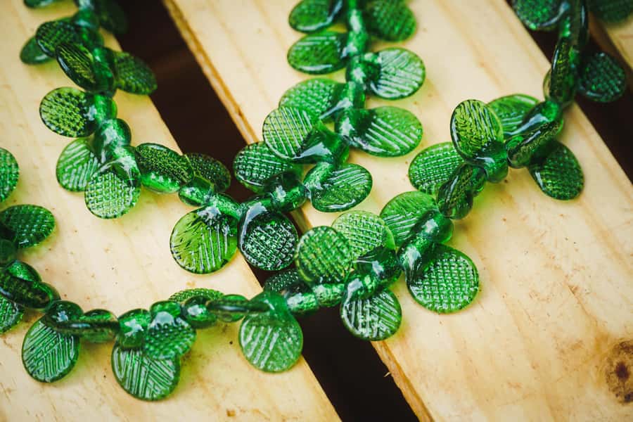 Kampala: Glass Bead Making Workshop from Recycled Glass - From loose beads to a finished piece of jewelry