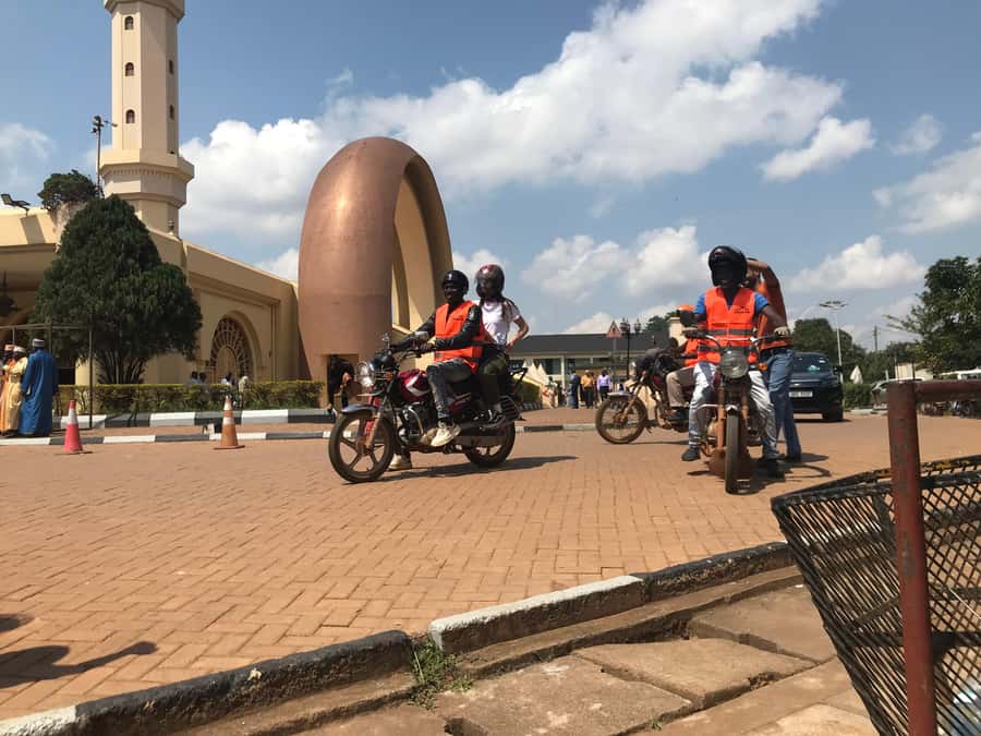 KAMPALA MOTOR BIKE TOURS (boda boda tours) - Uganda Museum and the Bahái Temple